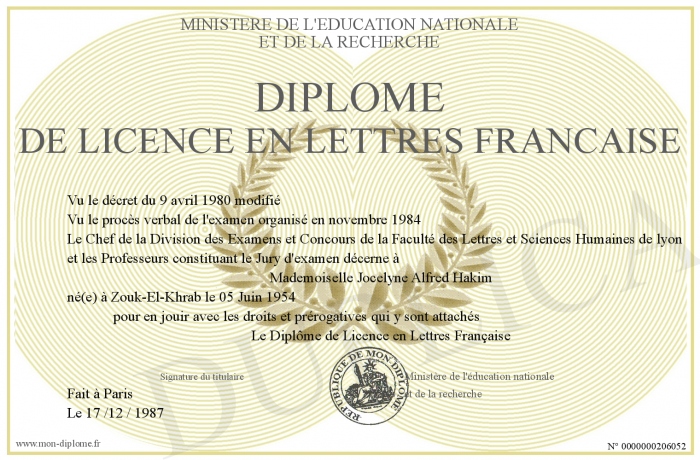 diplome 9 lettres